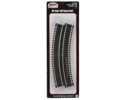 Atlas Railroad HO-Gauge Code 100 Snap-Track 15" Radius Curve (6)