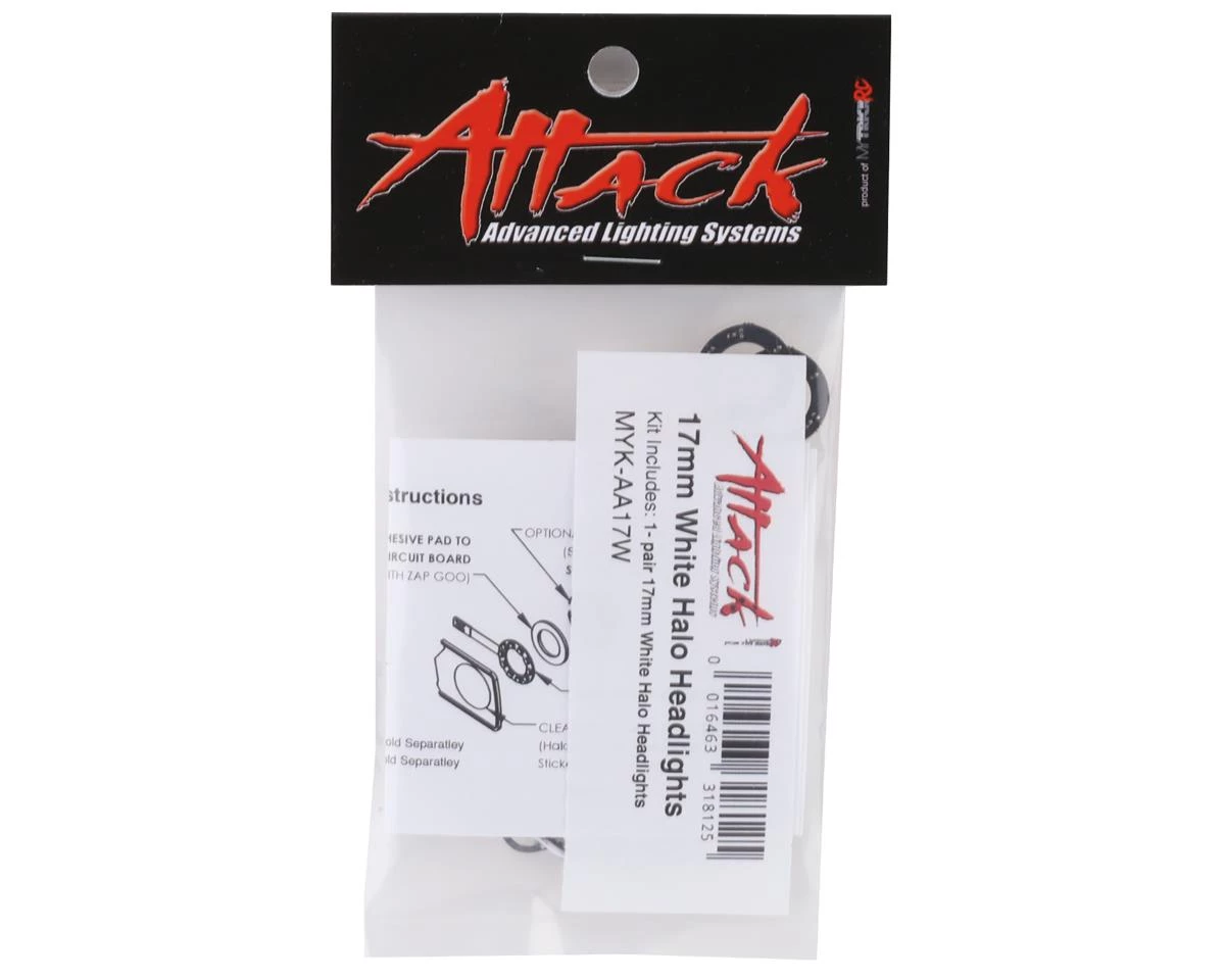 MyTrickRC Attack 17mm Halo Headlights (White) 4 MyTrickRC Attack 17mm Halo Headlights (White) - Image 2