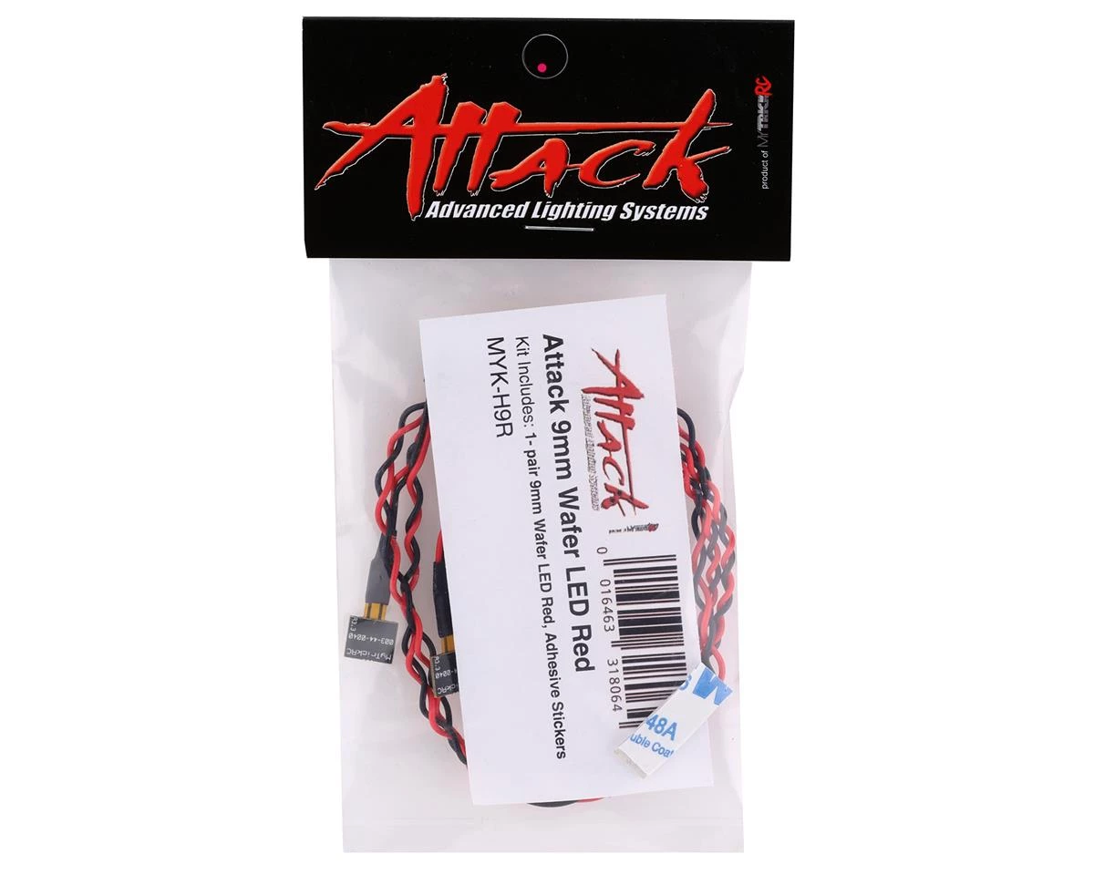 MyTrickRC Attack 9mm 4-LED Square Wafer (Red) (2) 4 MyTrickRC Attack 9mm 4-LED Square Wafer (Red) (2) - Image 2