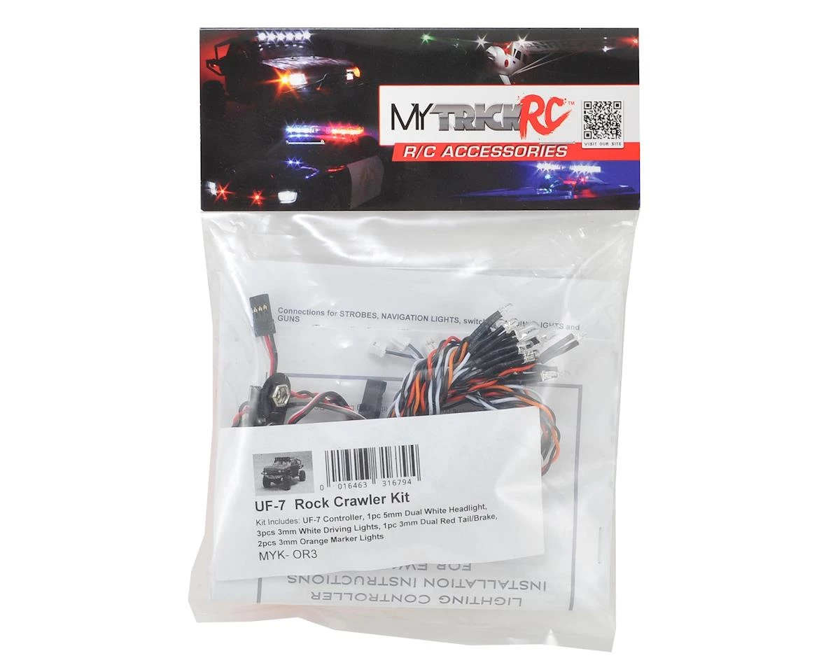 MyTrickRC UF-7 Rock Crawler Light Kit w/Controller & LEDs (8 White, 2 Red & 2 Orange LEDs) 4 MyTrickRC UF-7 Rock Crawler Light Kit w/Controller & LEDs (8 White, 2 Red & 2 Orange LEDs) - Image 2